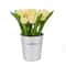 9" Tulip Bouquet in Metal Pot